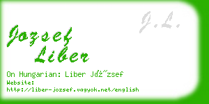 jozsef liber business card